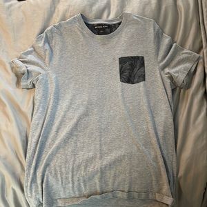 Gray Michael Kors Pocket Tee